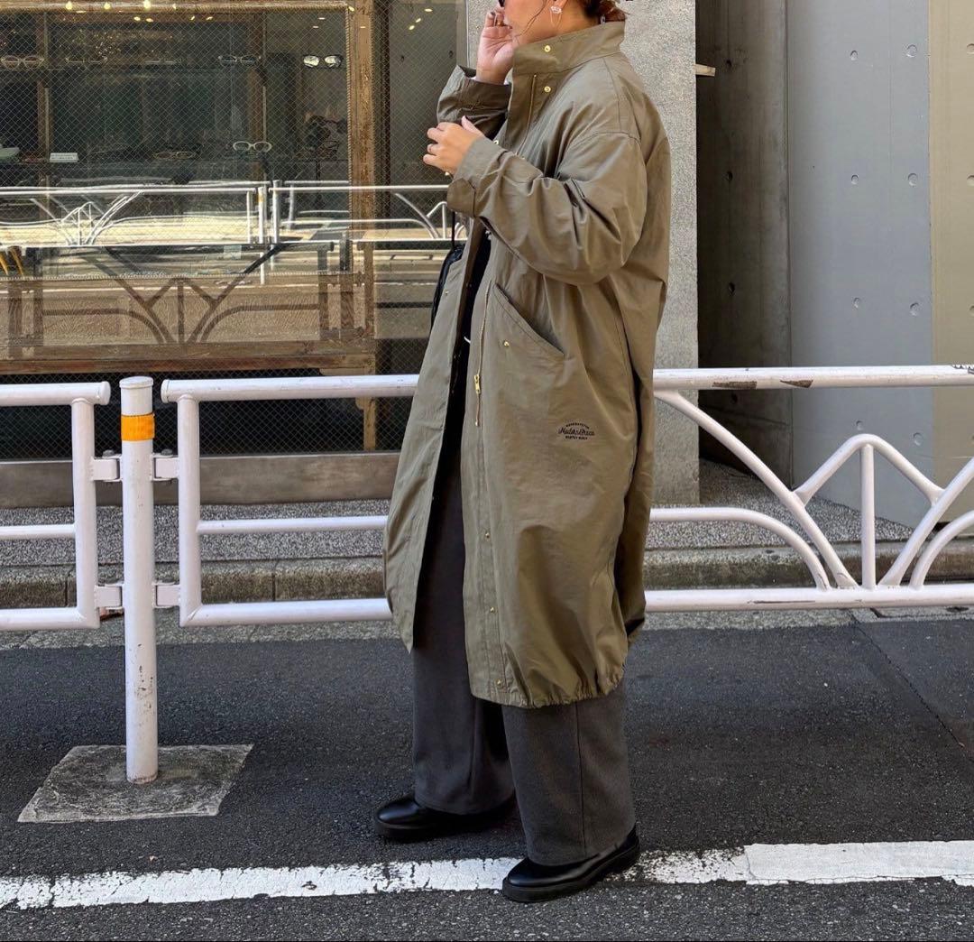 PUAL CE CIN マルチウェイモッズコート カーキ