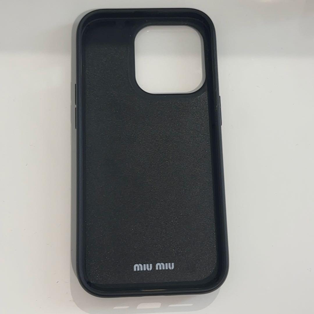 正規品 miumiu ミュウミュウ　iPhone14pro ケース