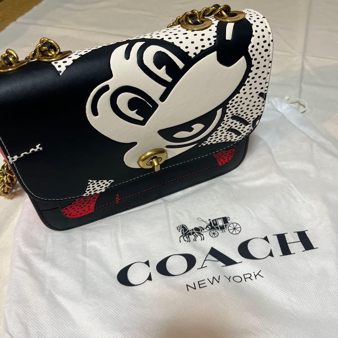 COACH コーチ　キースヘリング×ミッキーマウス　コラボショルダーバッグ