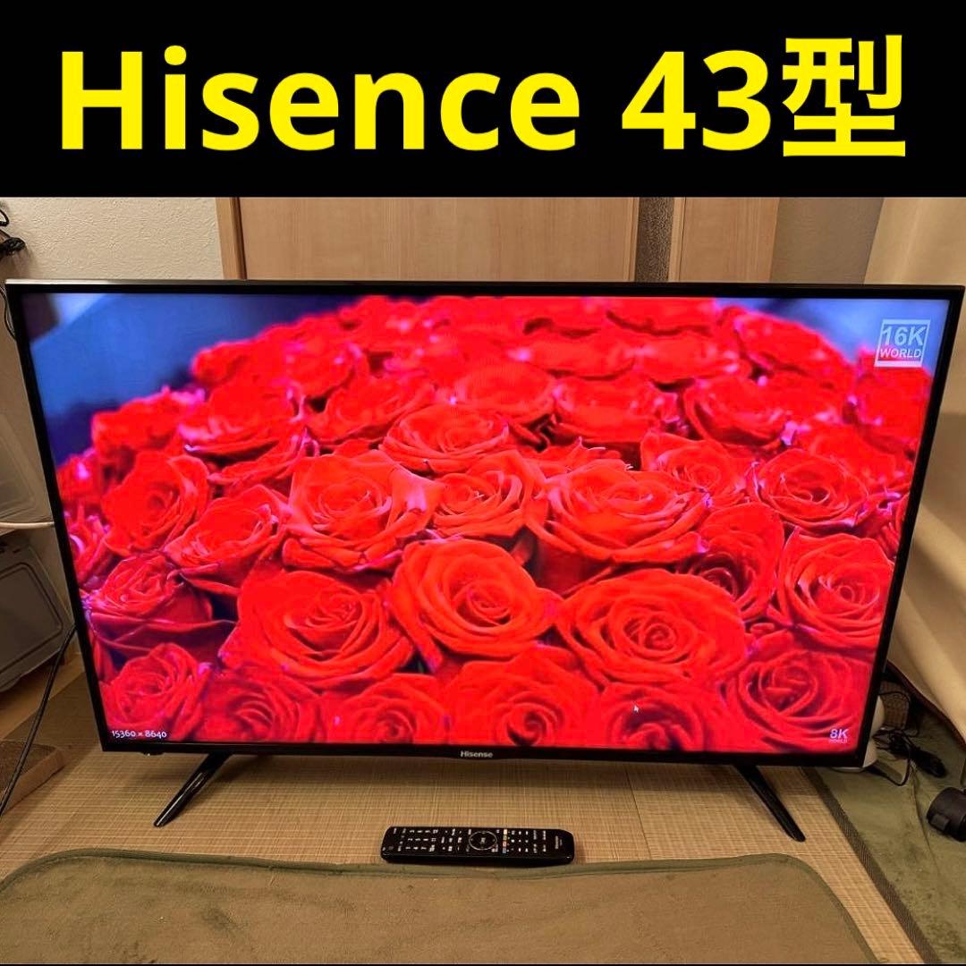 液晶テレビ 43インチ 4K Wifi YouTube Netflix スマート