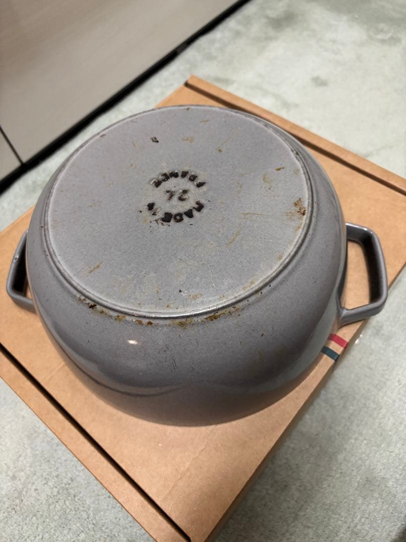 STAUB ストウブ フレンチ ルースターココット グレー 24cm