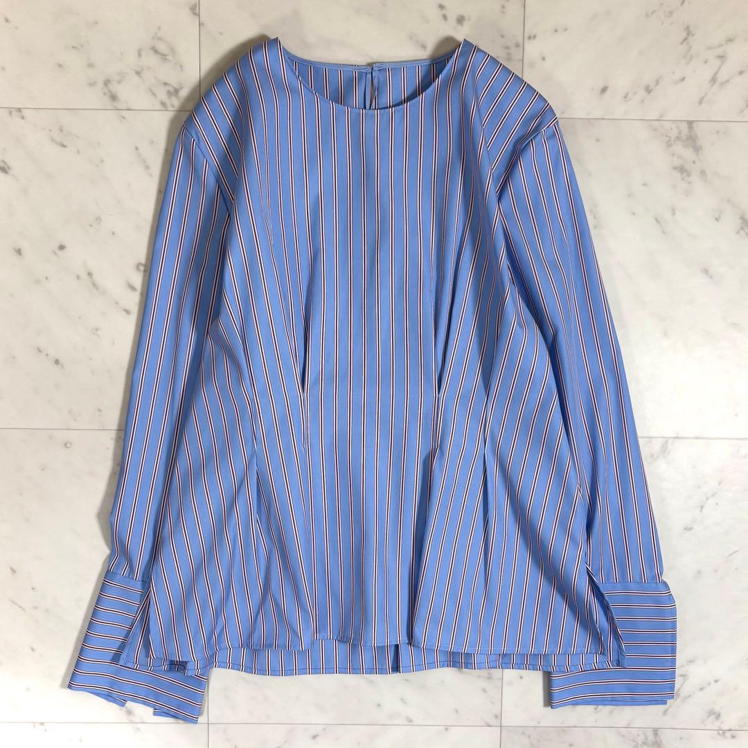 美品 マカフィー トゥモローランド コットンブロードプルオーバーブラウス 洗える