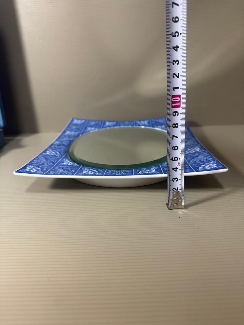 2090 香蘭社　染付花文　鏡