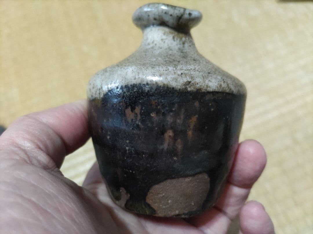 朝鮮唐津　小徳利　発掘伝製品　125cc　7尺徳利　振り出し　桃山・古唐津