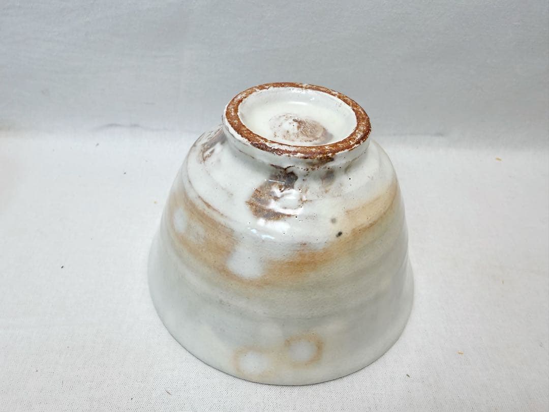 未使用 茶道具 清和窯 粉引 数茶碗 十客揃 陶印 茶事 茶会 共布 共箱