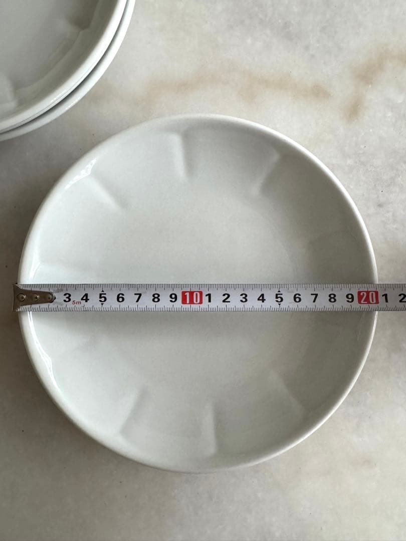 APILCO F.O.B COOP ホワイト　白　丸皿 4枚セット　アピルコ