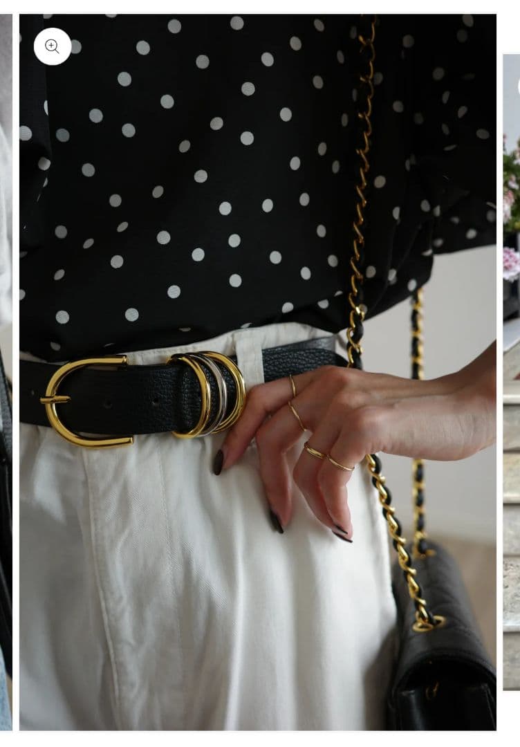 aLORS paris 黒レザーベルト 70サイズ