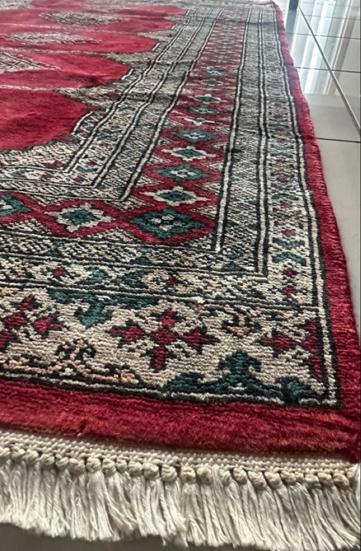 148×96 ヴィンテージラグ　手織ラグ