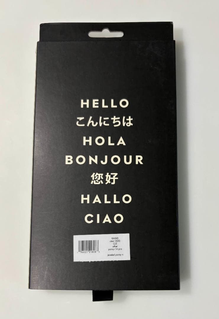 【正規品】 ケイトスペード iPhone14Pro対応ケース クリア KA555