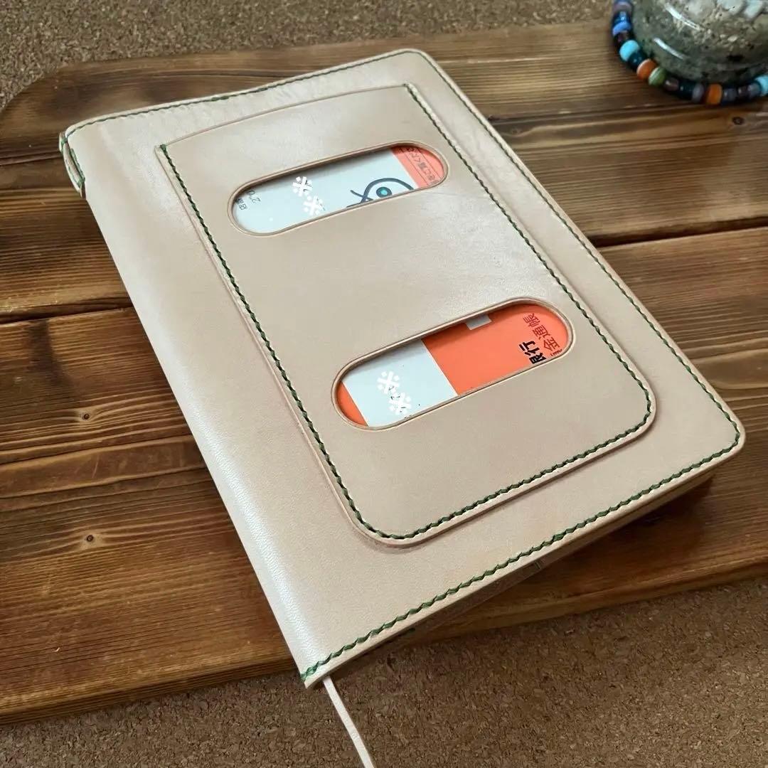 ヌメ革のA5サイズ 手帳カバー117 ペンケース65