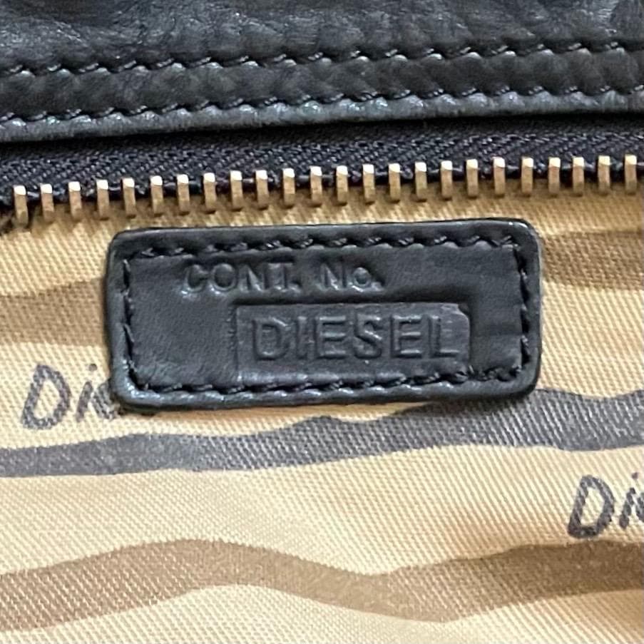 【Y2K】DIESEL l logo leather bag 00S