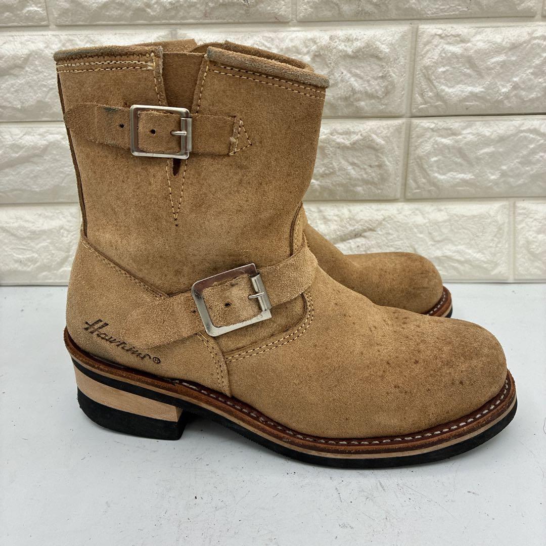 【良品】ホーキンス エンジニアブーツ GT 4021 US7 ベージュ ベルト