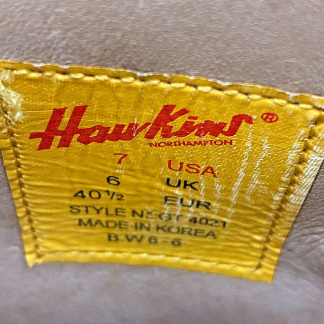 【良品】ホーキンス エンジニアブーツ GT 4021 US7 ベージュ ベルト