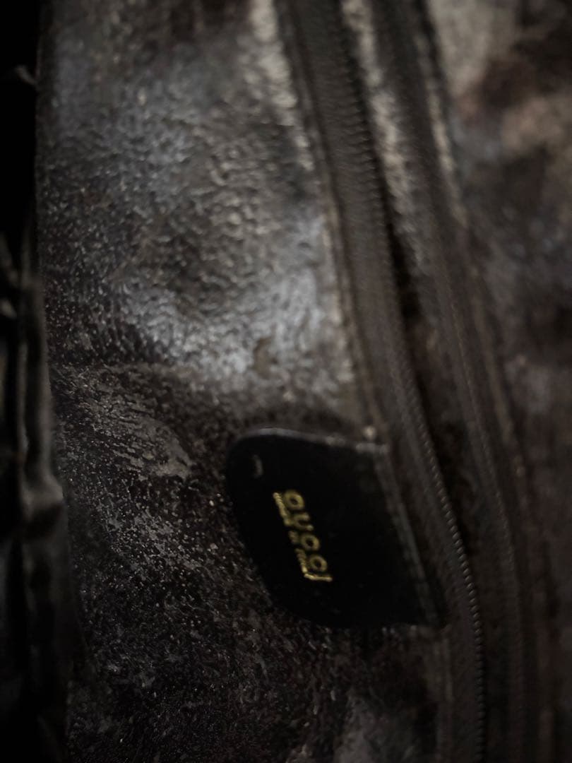 【新品未使用】GUCCI ヴィンテージ レザーバッグ