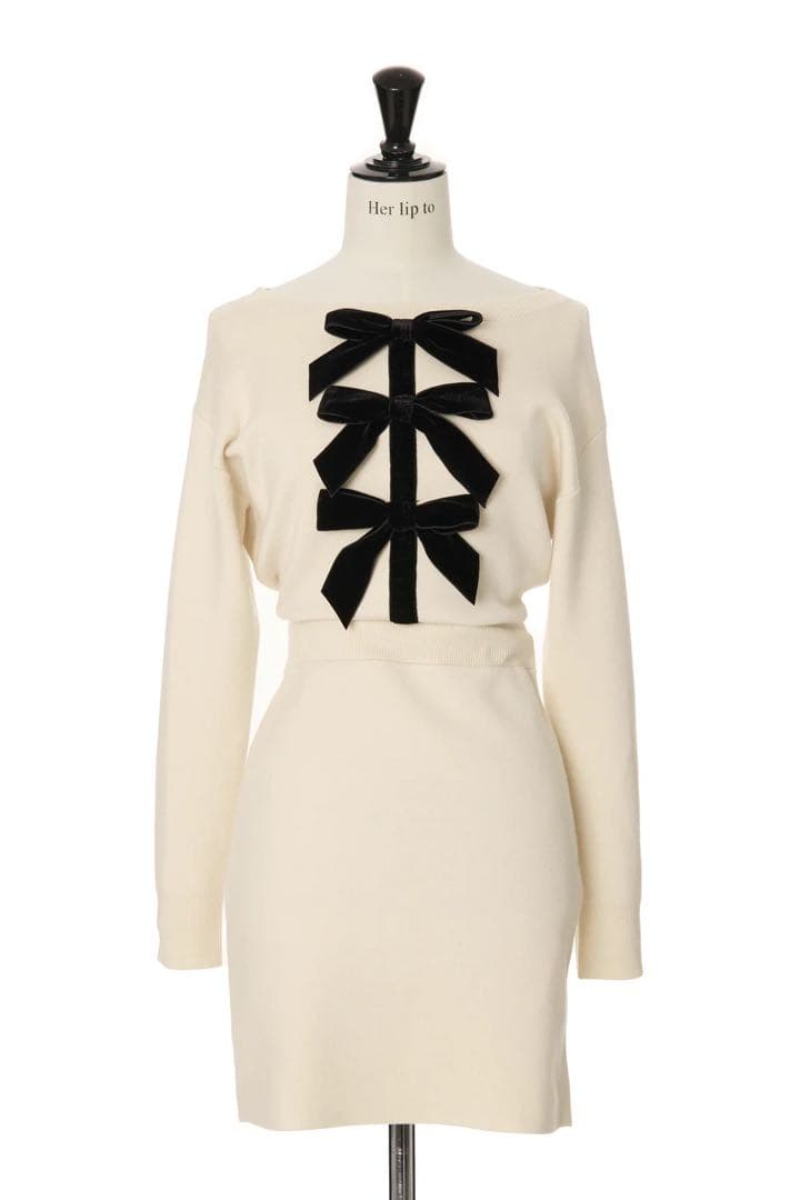 Herlipto Simone Knit Mini Dress 正規品