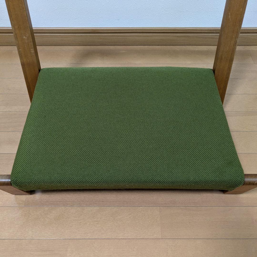 キト ザガク zagaku 座椅子正座胡座 コンパクト グリーン緑ウォールナット