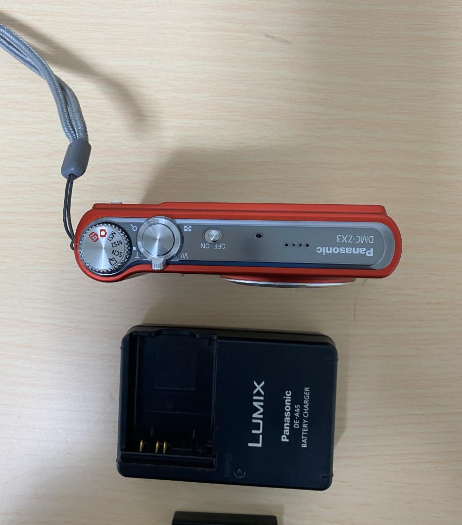 LUMIX DMC-ＺＸ3 レッド 防水カメラ