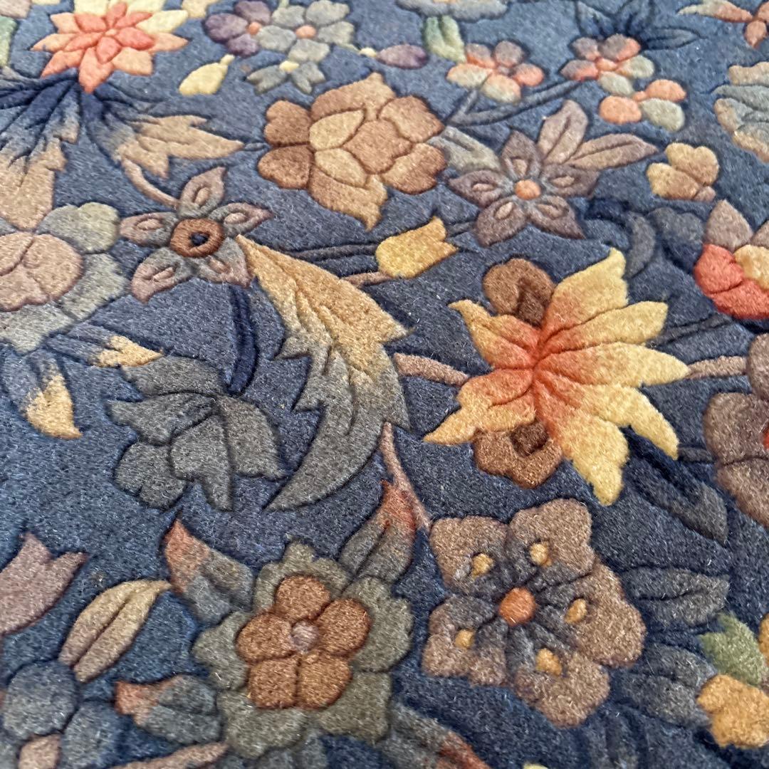 訳あり新品未使用　中国手織り段通140段　ウール