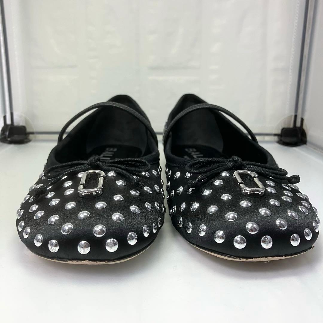 ★極美品★MARCJACOBSサブリナ スタッズ バレエ フラットシューズ 24
