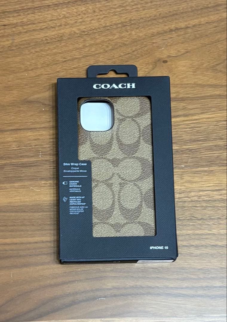 コーチ COACH IPHONE 15 ケース・シグネチャー キャンバス