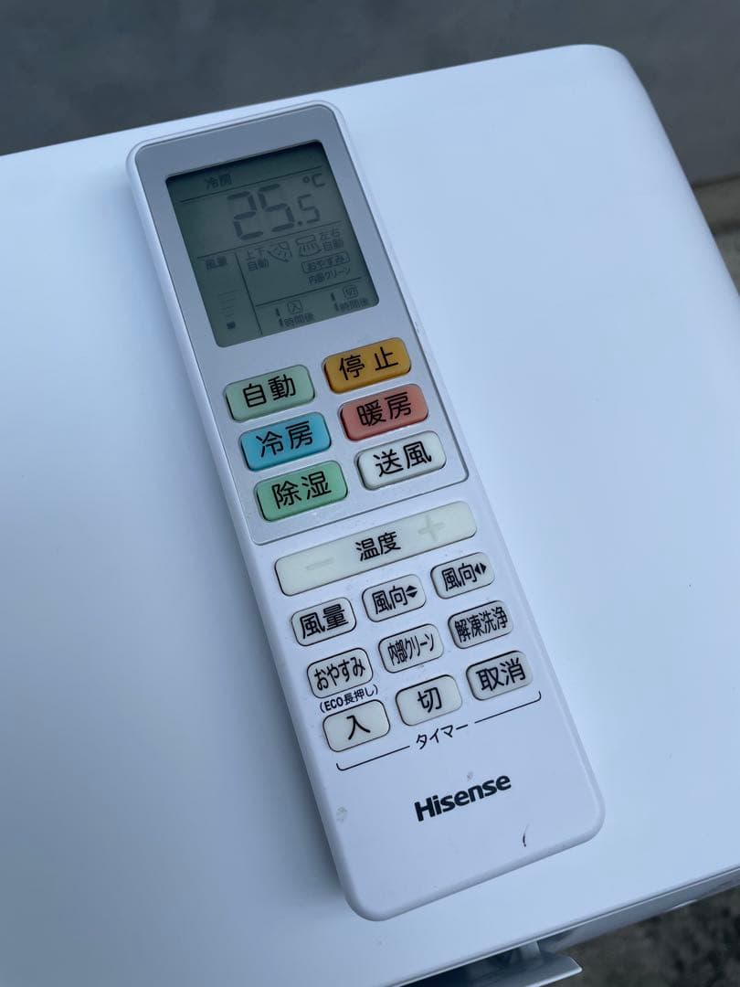 半年使用の美品　ハイセンス　14畳用エアコン　HA-S40G2E4