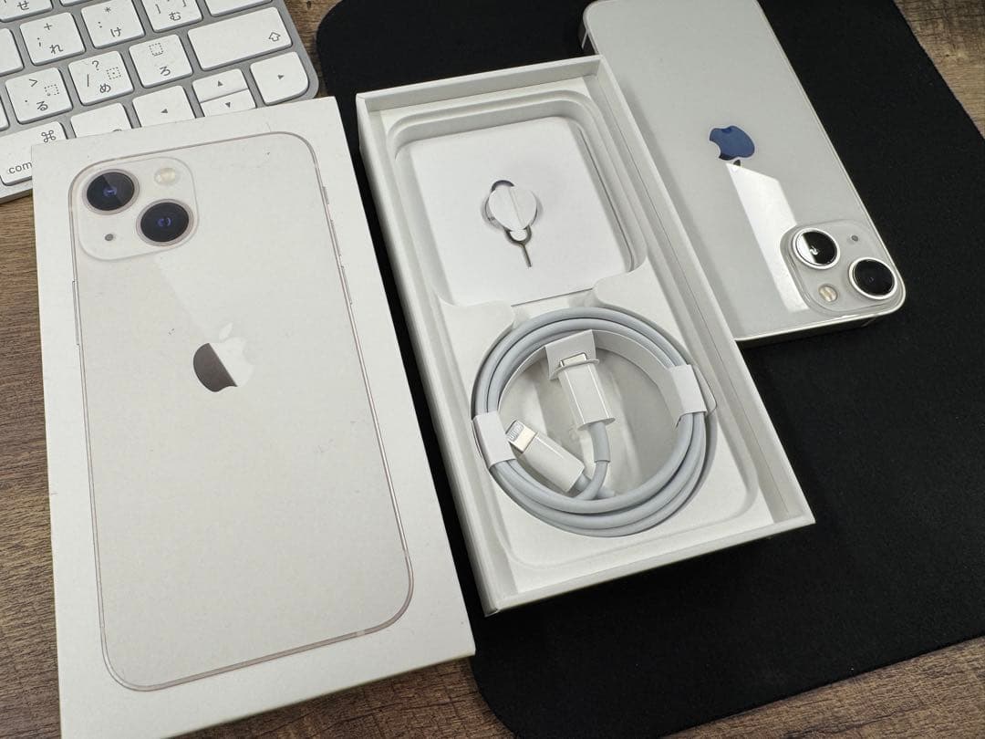 【海外版】iPhone 13 mini 128GB スターライト 消音カメラ