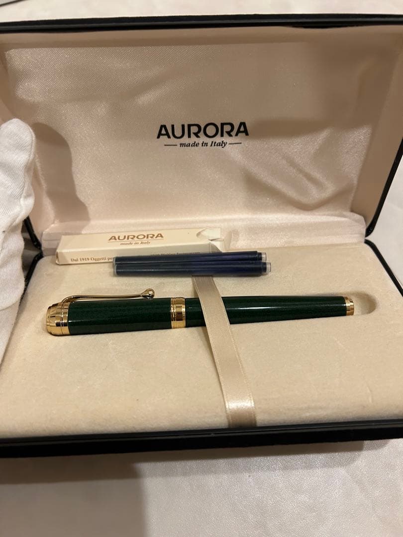 万年筆　AURORA アウロラ タレンタム 津軽塗 七子 翠 緑　新品未使用