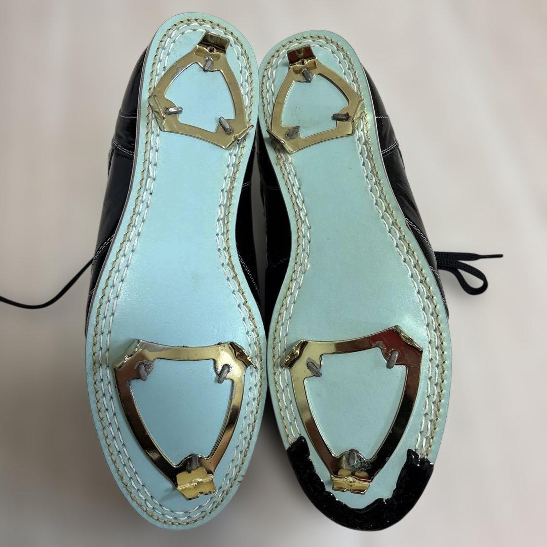 新品　ZETT スペシャルオーダースパイクシューズ　 エナメル黒 27.５センチ