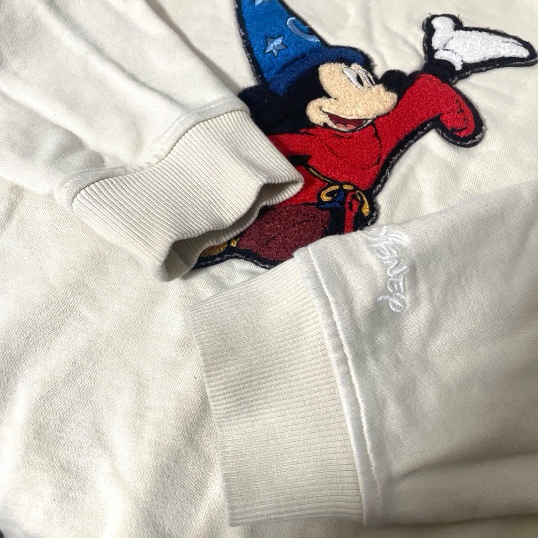 キス ディズニー コラボ ミッキーマウス 刺繍 スウェット トレーナー 古着 M