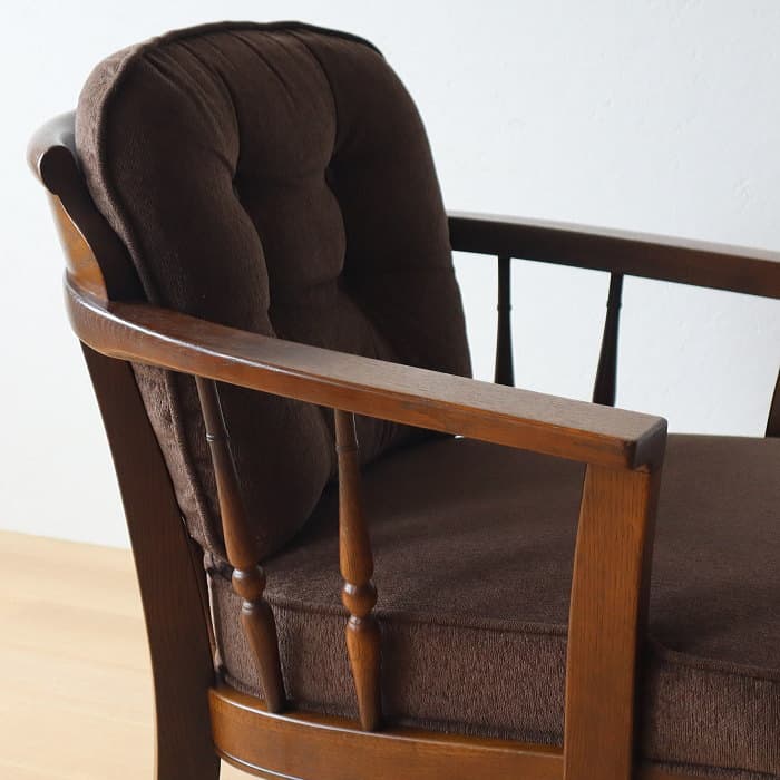 アンティーク 飛騨産業 キツツキ 穂高 一人掛け椅子 ナラ材