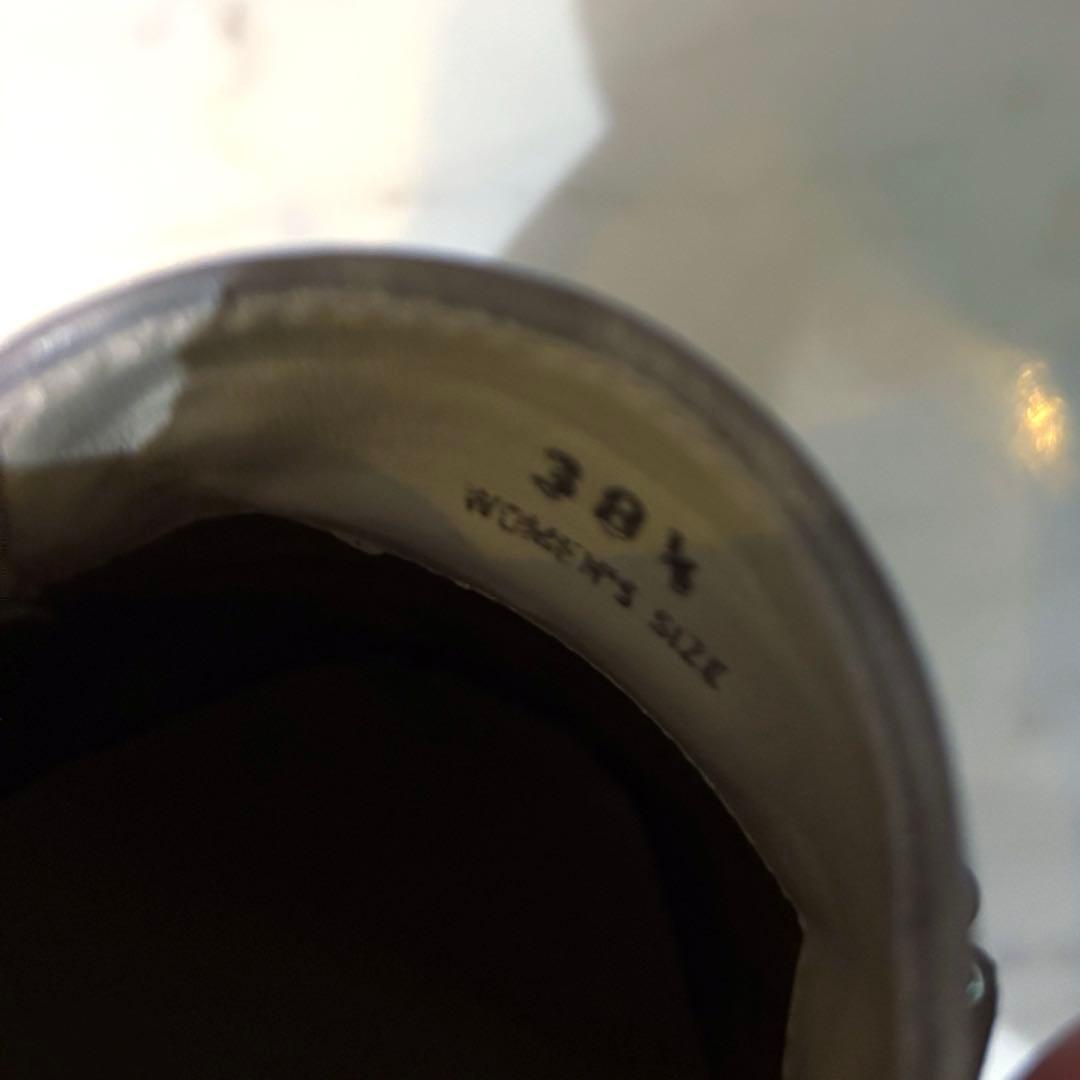 【美品】TOD'S ローファーダブルT(シルバー)クロコ型押し38.5