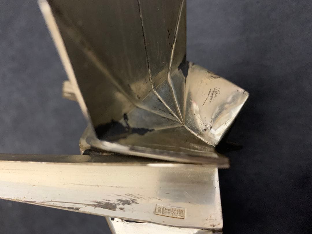 平安　昌美造　折鶴置物　約147g