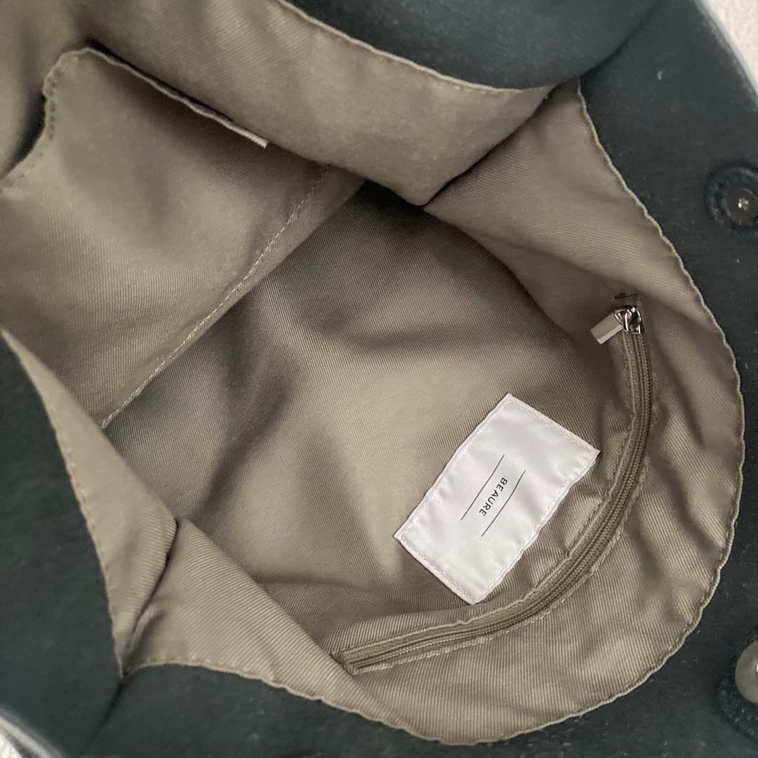 BEAURE ビュレ 黒 2way ショルダーバッグ