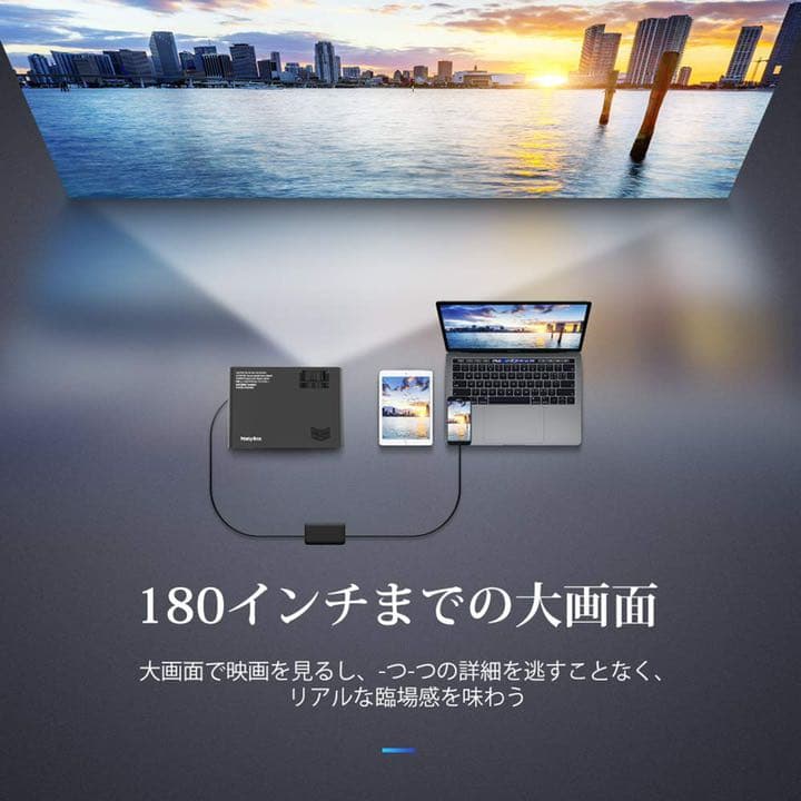 ⭐️プロジェクター⭐️　LED 家　映画　家族　プライム　4000ルーメン　台形