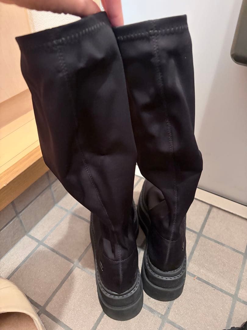 darich ウルトラストレッチフラットブーツ Lサイズ