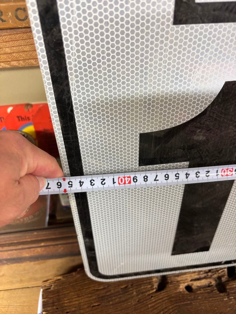 USA スピードリミット看板