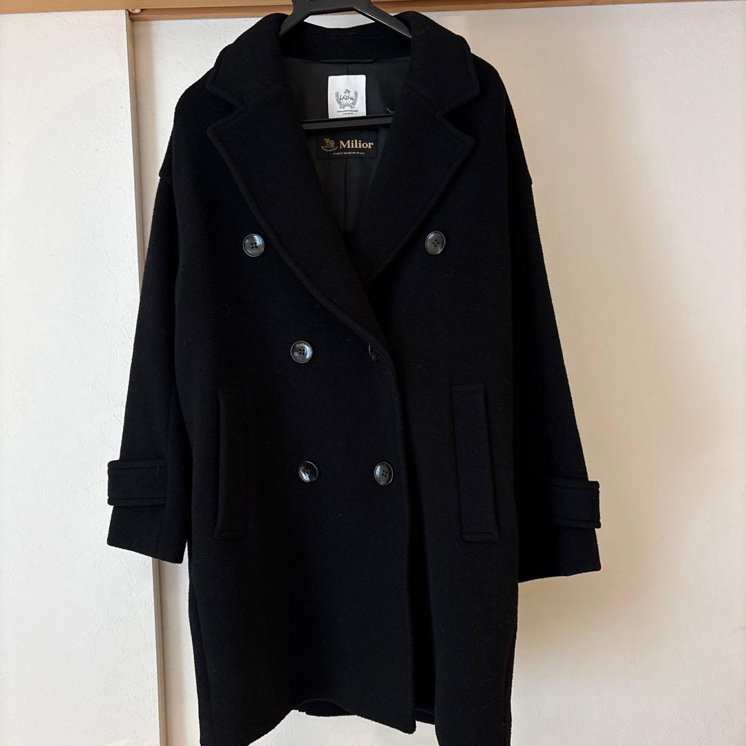 LOUNIE 40th Anniversary Milior ピーコート 黒