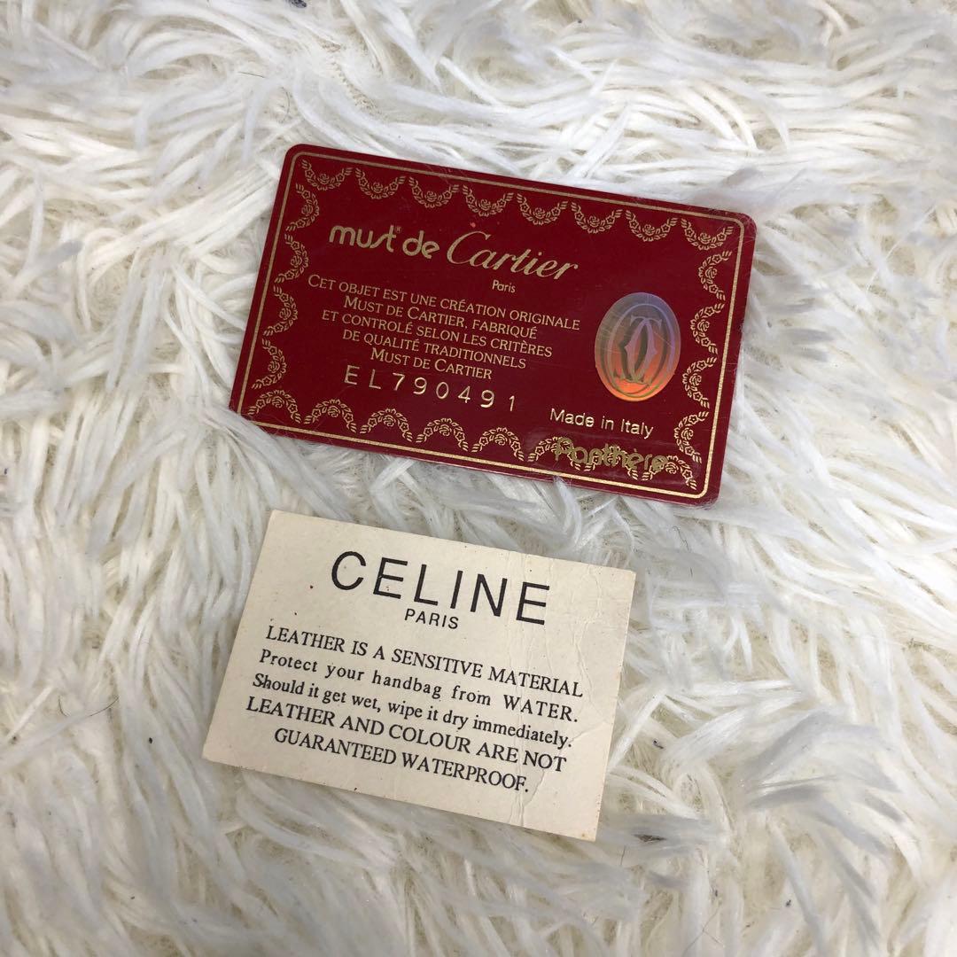 CELINE オールドセリーヌ ショルダーショルダーバッグ　ブランド刻印