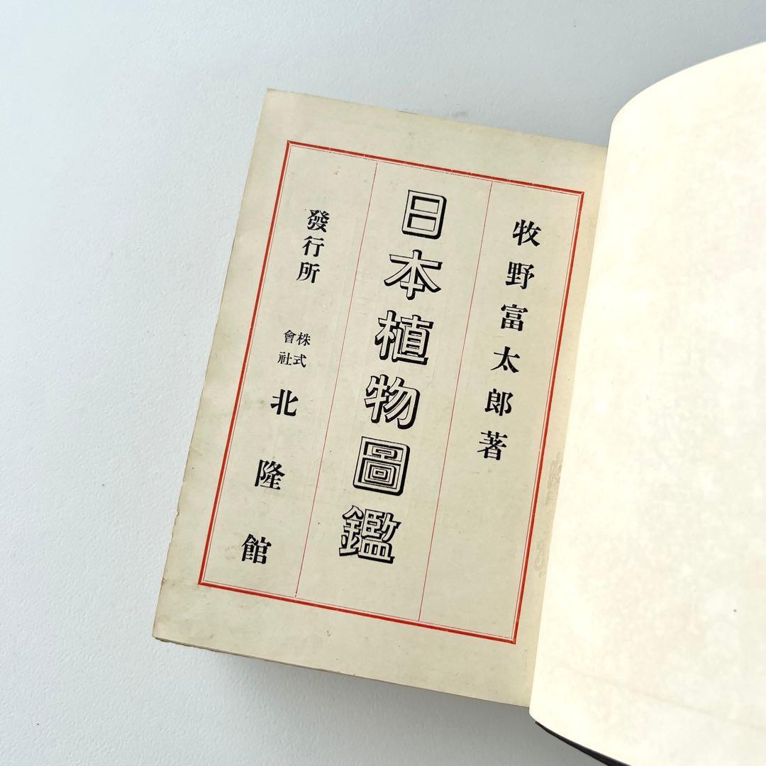 日本植物図鑑　牧野富太郎　北隆館　1925年初版
