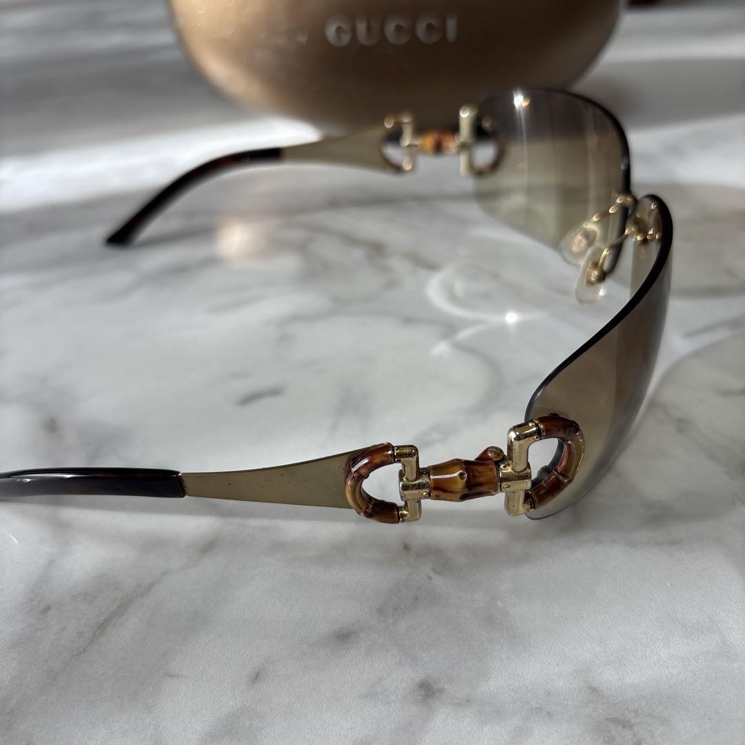 【人気】GUCCI グッチ　サングラス　GG2801/S リムレス バンブー
