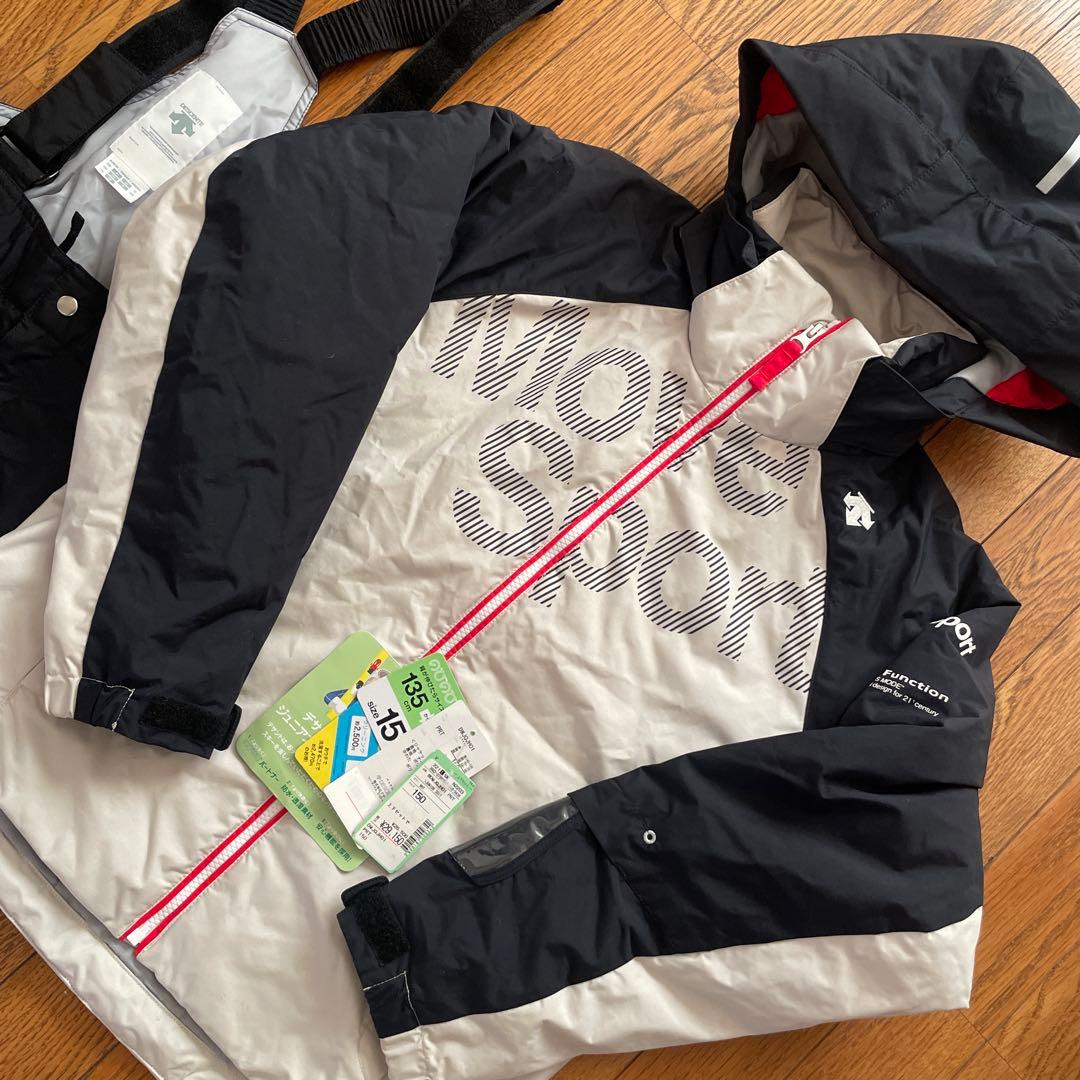 DESCENTE 子ども用スキーウェア 150cm 黒/白