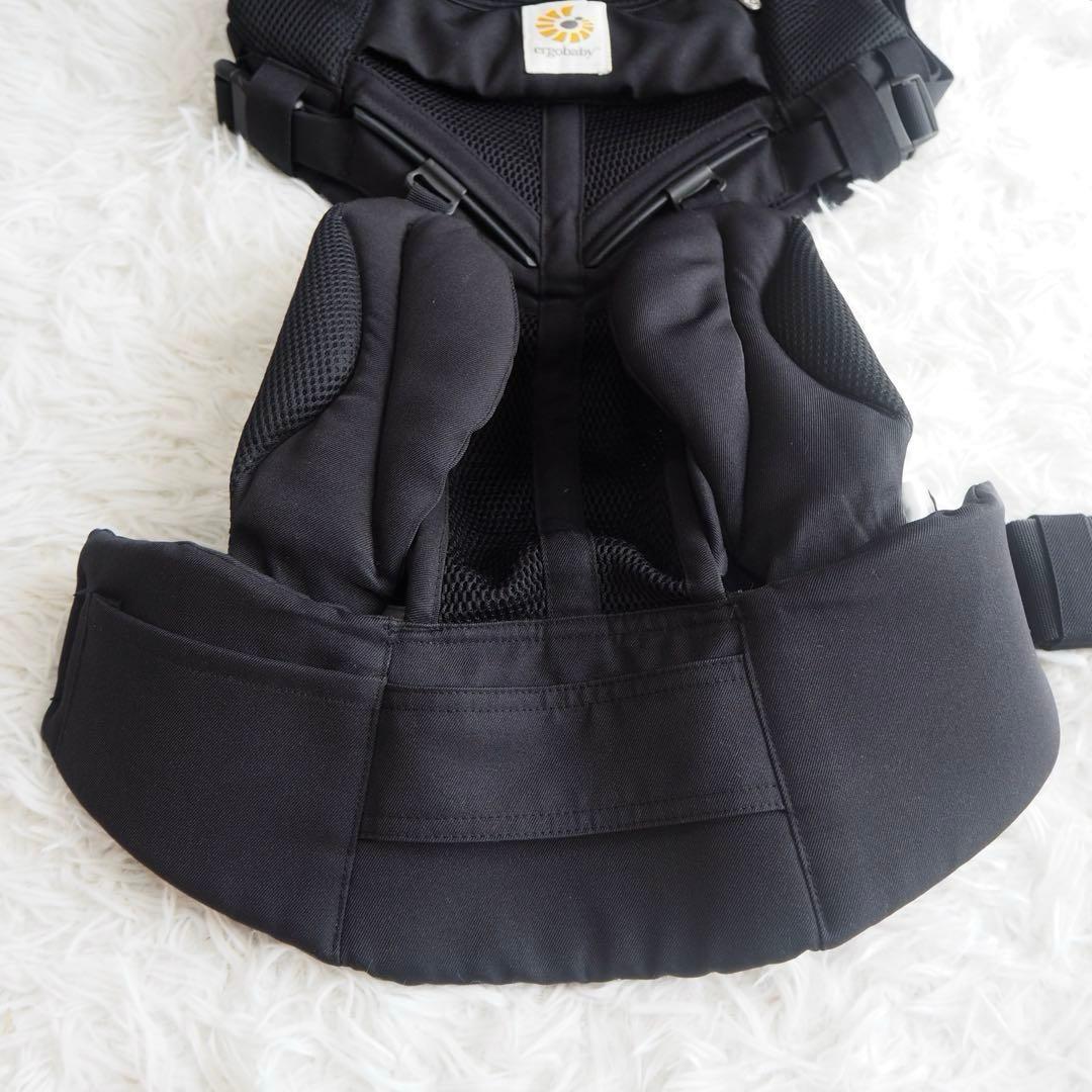 美品 エルゴ オムニ360 クールエア 抱っこ紐 新生児 前向き 黒