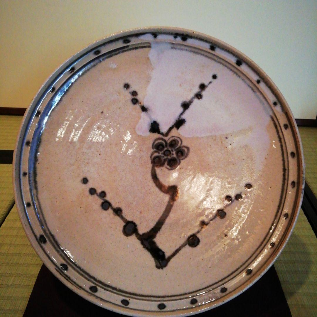 茶道具　清水日呂志　梅平皿　萬古焼　裏千家　表千家