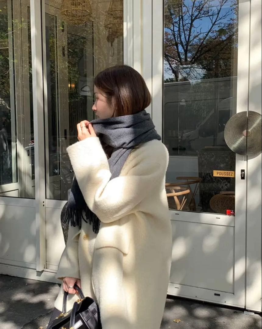 ジャケット・アウター OUNCE high neck double handmade coat