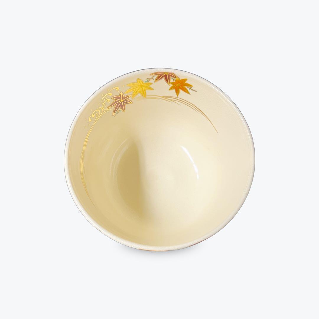 【新品】茶碗 京焼　仁清写 竜田川　抹茶碗　抹茶茶碗　茶道具