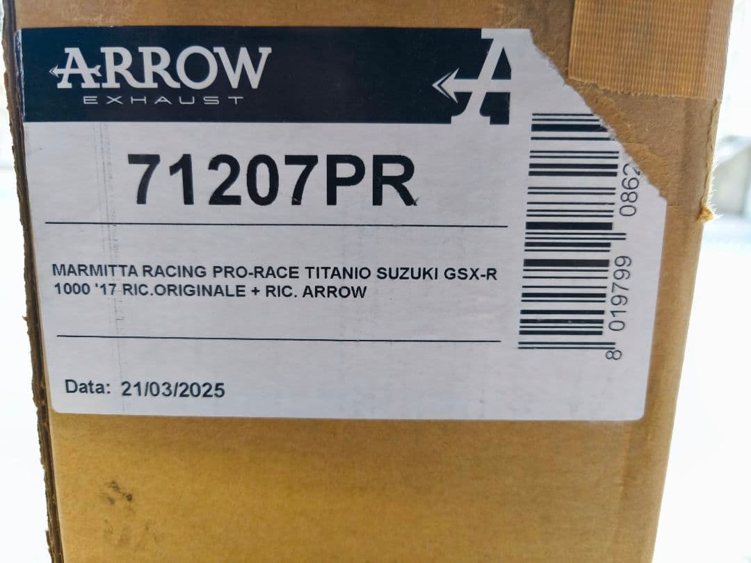 ARROW チタンマフラー GSX-R 1000