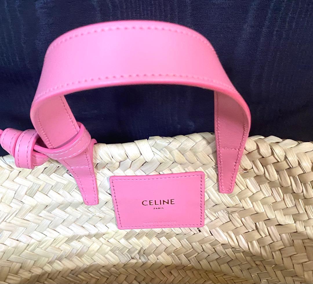 専用です。 CELINE ティーントリオンフパニエ ラフィア＆カーフスキン