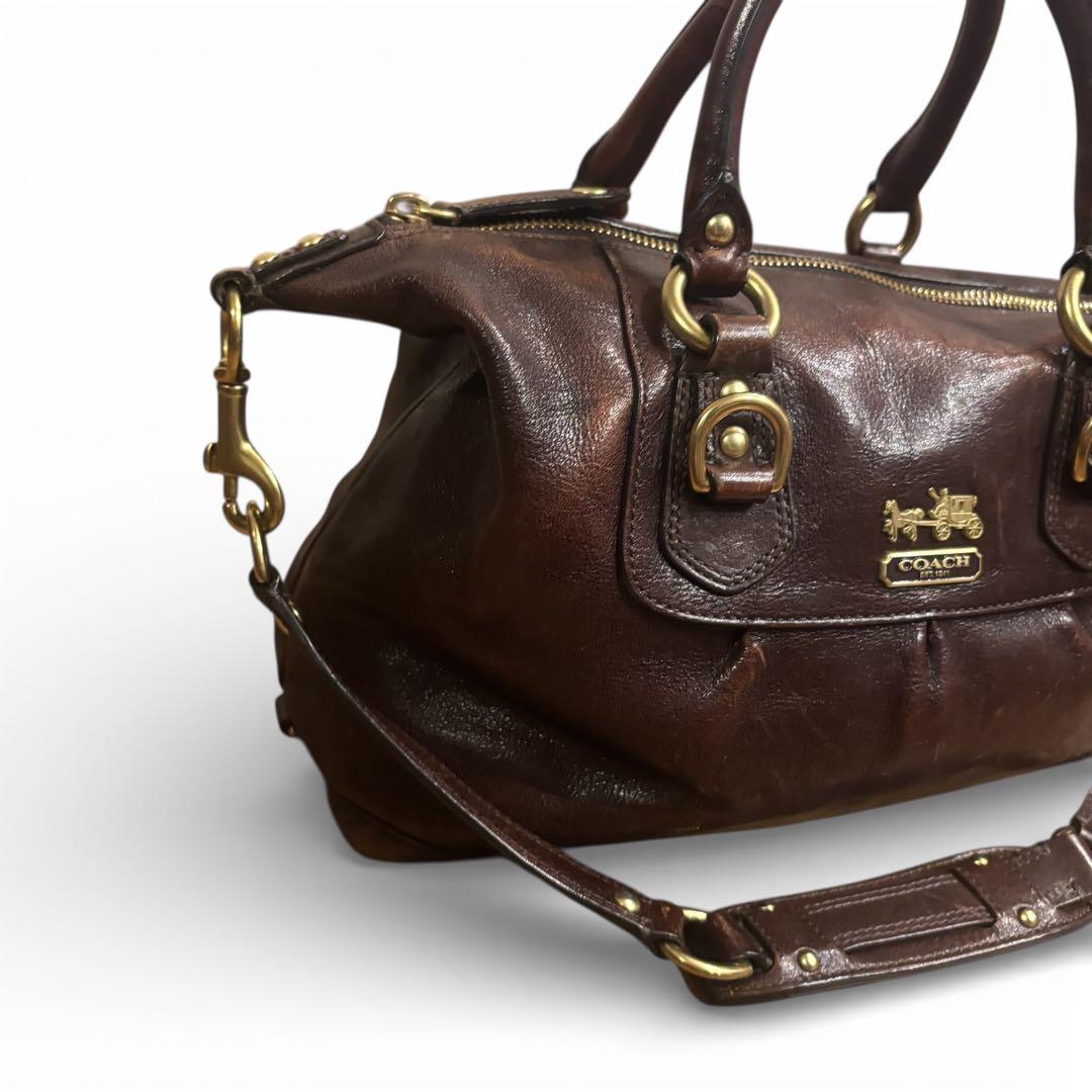 希少✨y2k OLD COACH オールドコーチ ブラウン 2way