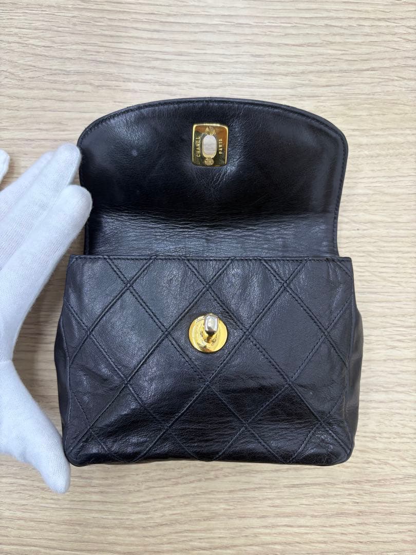 CHANEL　シャネル　マトラッセ　ウエストポーチ　ビコローレ　80/32