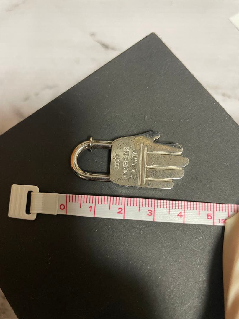 【希少2002】14 HERMES エルメス　カデナ　ハンド　シルバー